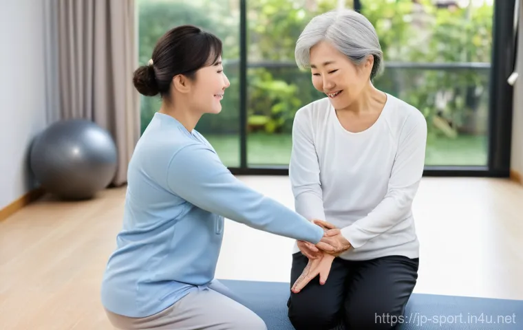 생활체육지도사 직무 능력 테스트 - **Prompt:** A dynamic scene depicting a professional Japanese male personal trainer in his 30s, dres...