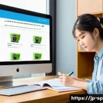 생활체육지도사 자격증 학습 자료 추천 - A modern Japanese study room scene with a young adult studying for the Seikatsu Taiiku Shidoushi cer...