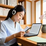 생활체육지도사 자기계발 플랜 - A modern Japanese lifestyle coach, dressed in professional casual attire with subtle Japanese patter...